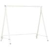 Outsunny Metal Porch Swing Stand, Heavy Duty Swing Frame, Hanging Chair Stand, 660 LBS Weight Capacity, for Backyard, Patio, Lawn & Playground, White
