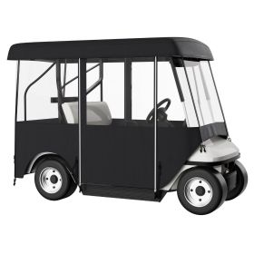 VEVOR Golf Cart Enclosure, 4-Person Golf Cart Cover, 4-Sided Fairway Deluxe, 300D Waterproof Driving Enclosure with Transparent Windows, Fit for EZGO