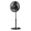 16' 3-Speed Adjustable Oscillating Pedestal Fan, Black, S16500 New