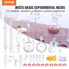 VEVOR Lab Distillation Kit, 3.3 Boro Lab Glassware Distillation Kit with 24, 40 Joint, 1000ml Essential Oil Distillation Apparatus Kit
