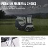 VEVOR Golf Cart Enclosure, 600D Polyester Driving Enclosure with 4-Sided Transparent Windows