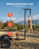 VEVOR Truck Hitch Game Hoist, 300 lbs Load Capacity, Hunting Deer Hoist with 2-inch Receiver, 360-Degree Swivel Shaft & Adjustable Height